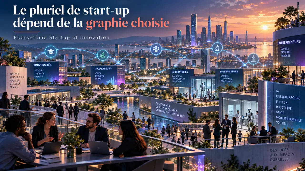 Le pluriel de start-up dépend de la graphie choisie