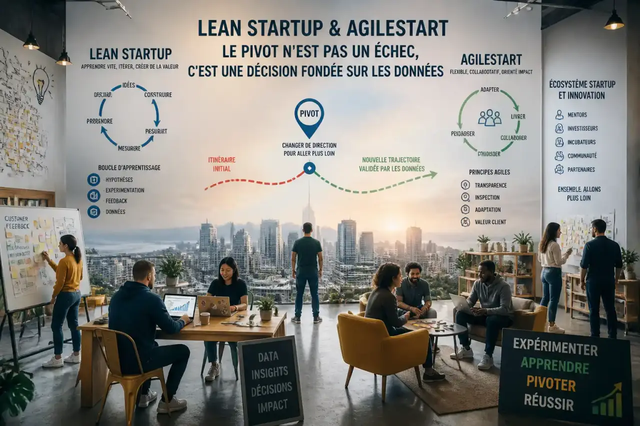 Lean Startup et AgileStart : le pivot n'est pas un échec, c'est une décision fondée sur les données