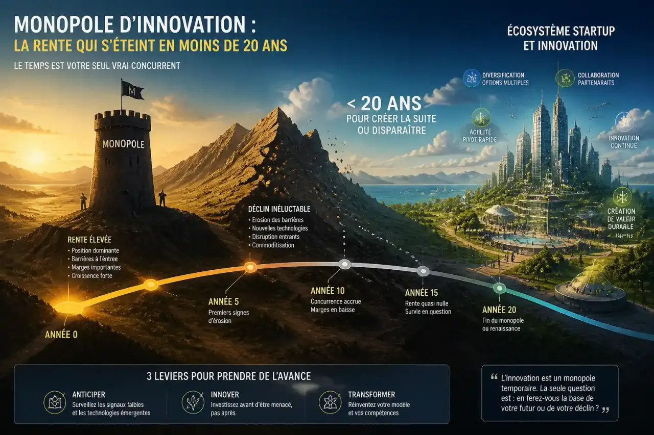 Monopole d'innovation : la rente qui s'éteint en moins de 20 ans