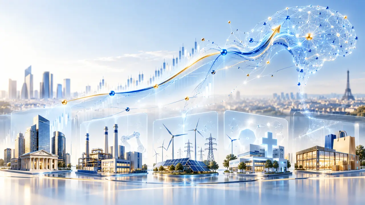Interface de données financières illustrant l’impact de l’intelligence artificielle sur le CAC40