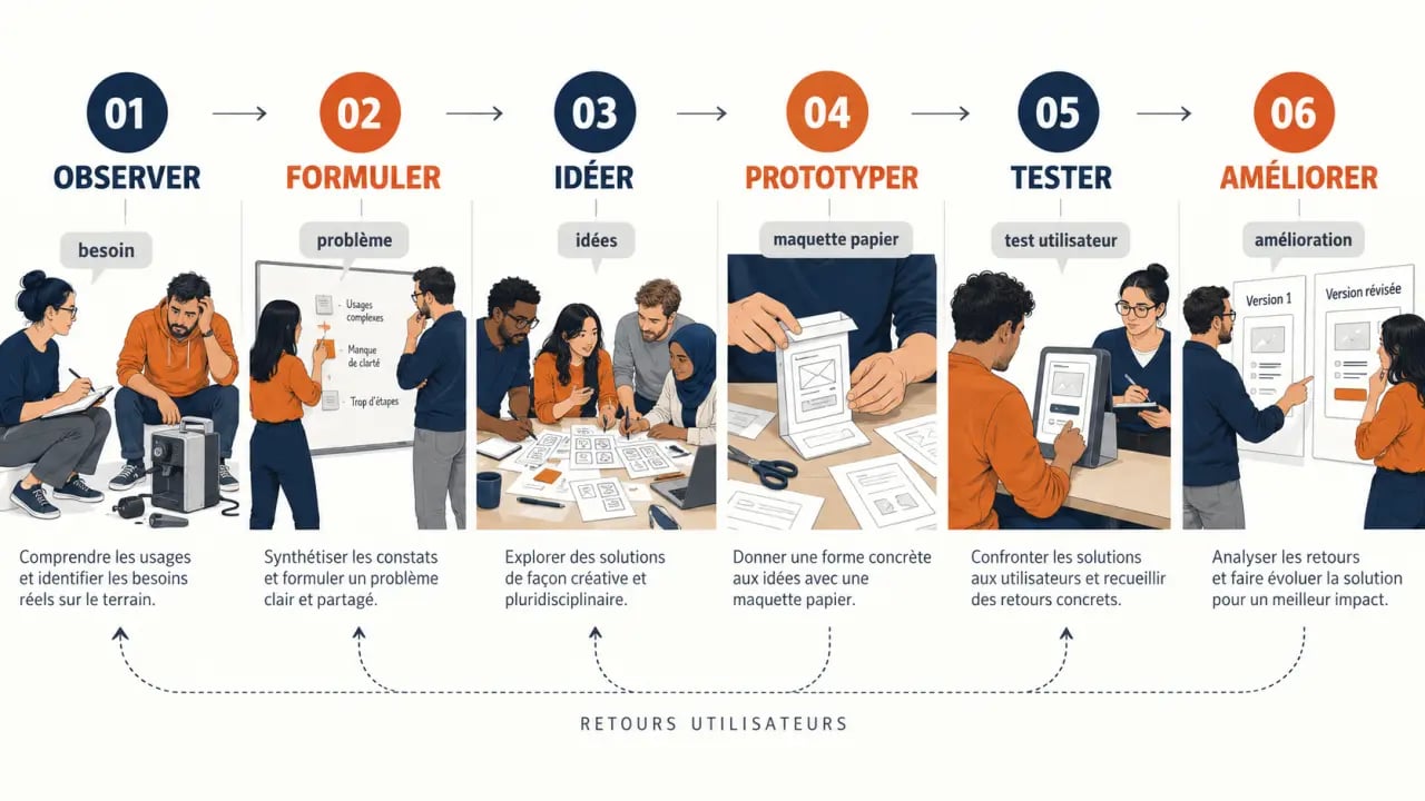 Design innovation et créativité : parcours de conception du besoin au prototype testé